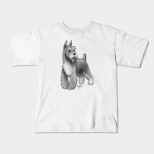 Dog - Schnauzer - Salt and Pepper Kids T-Shirt